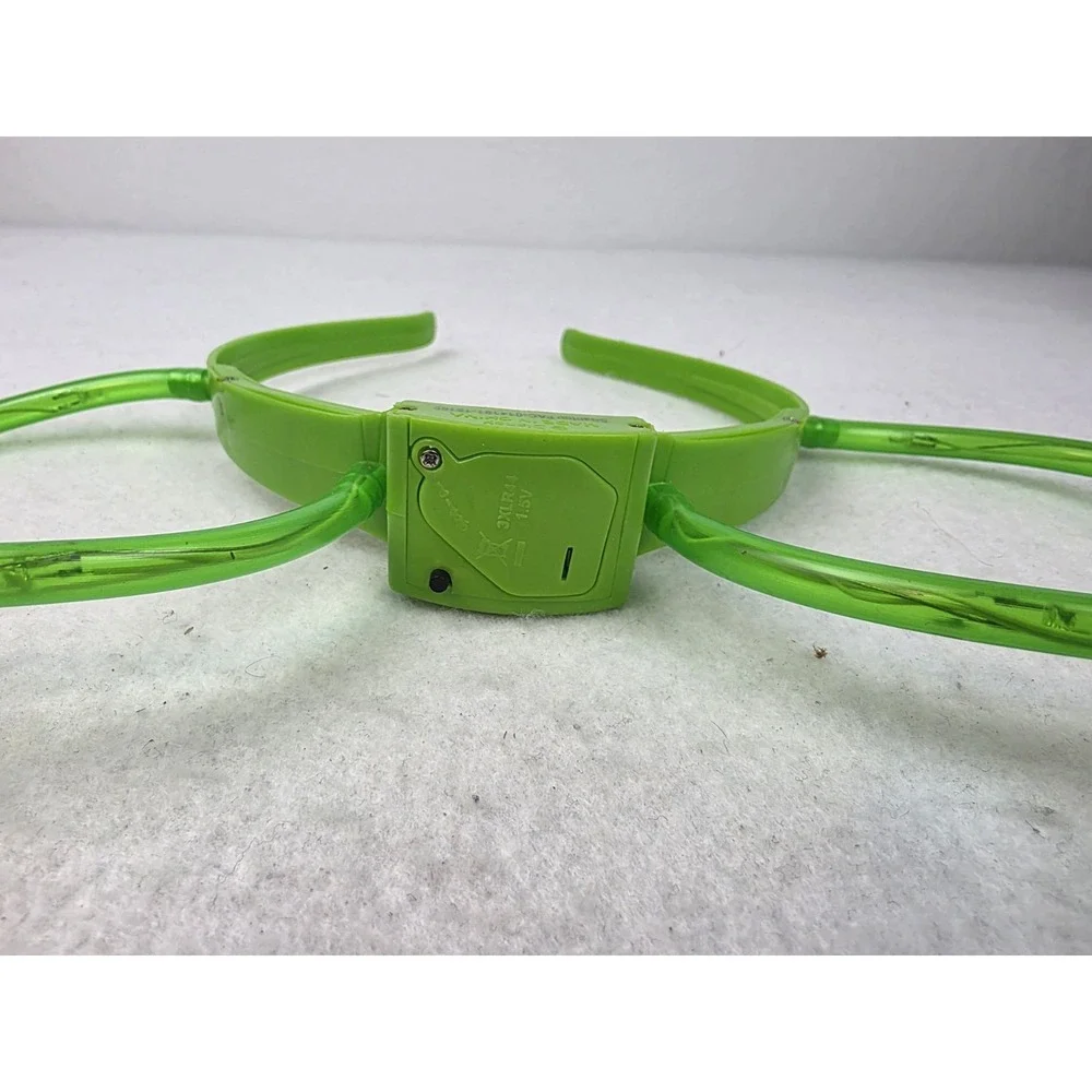 Disney Mickey Ears Green Light Up Multi-Strobe Function Headband *Tested/Working